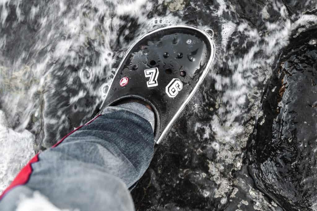 crocs shoes getting wet