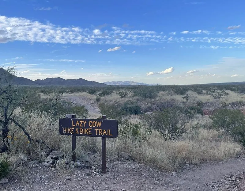 best hiking trails in el paso - lazy cow trail