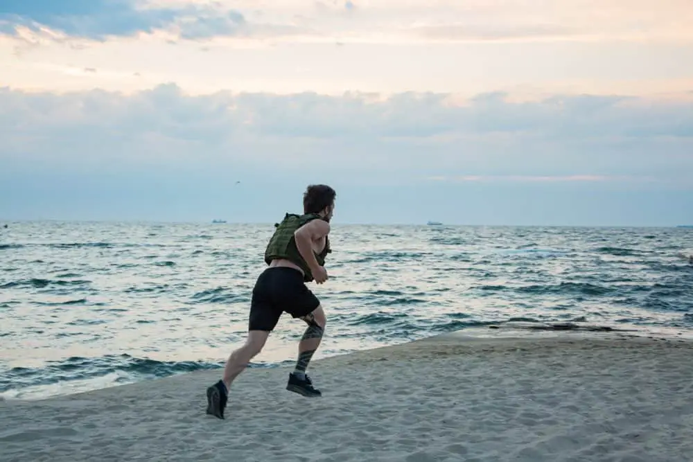 hiking with a weighted vest