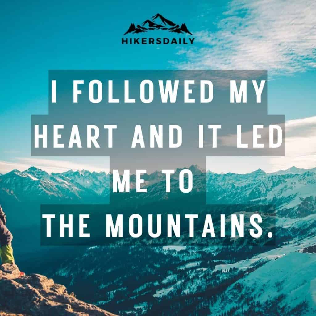mountain quotes for hiking