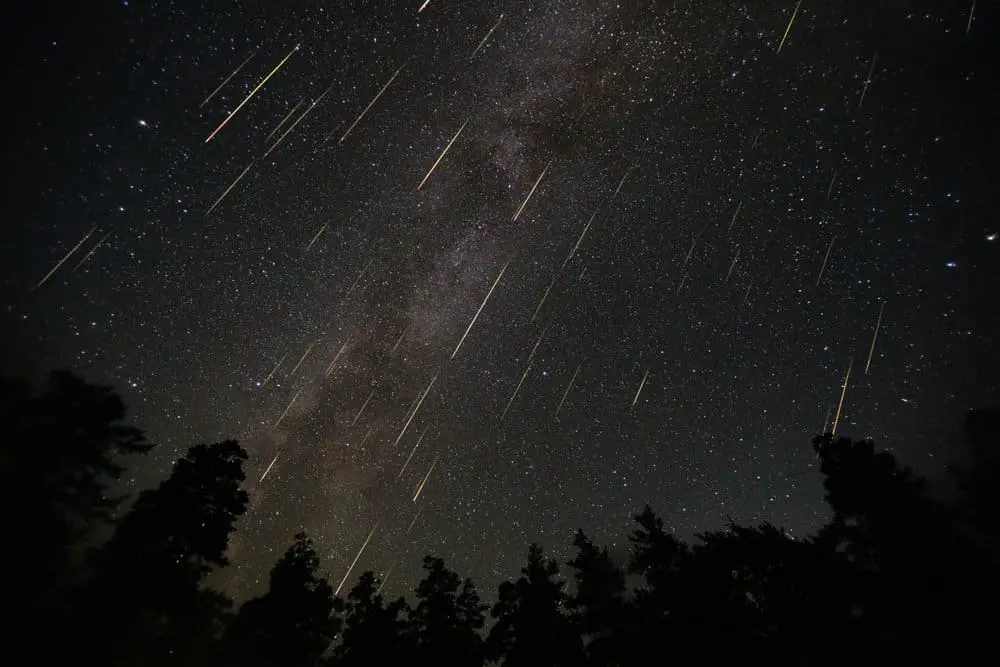 hiking during a meteor shower