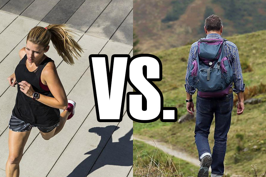 hiking vs running
