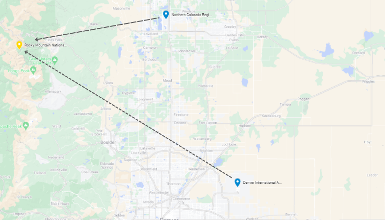 Closest Airports to Rocky Mountain National Park