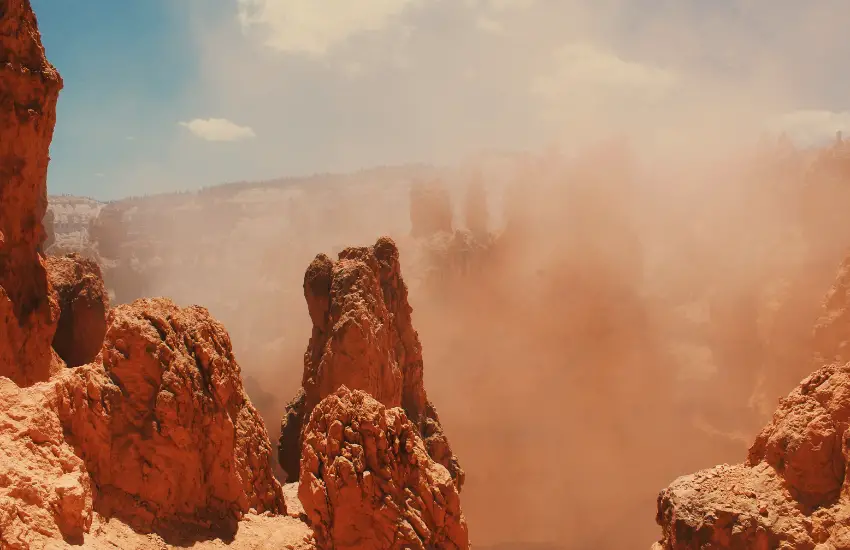 sandstorm hiking