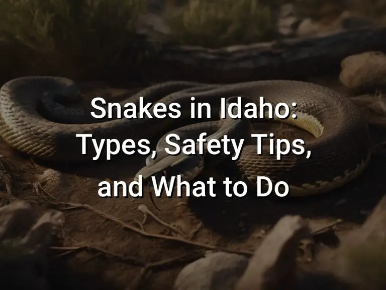 Snakes in Idaho: Types, Safety Tips, and What to Do